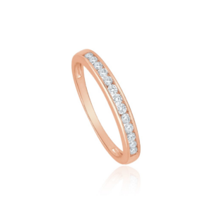 585 Rotgold Ring 0,20ct.H/Si Brillant ges.