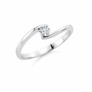 950 Platin Ring 0,15ct.D/VVSi Brillant