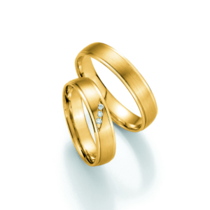 585 Gelbgold Eheringe 3 Brillanten