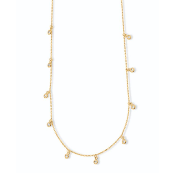585 Gelbgold Collier Zirkonia