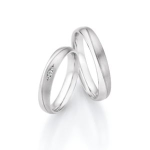 925 Silber Ringe Brillanten 0,04ct.w/si ges.
