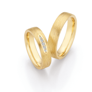 585 Gelbgold Eheringe 5 Brillanten