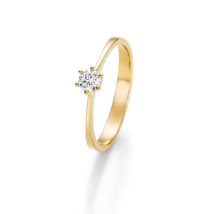 585 Gelbgold Ring 0,17ct.tw/si Brillant