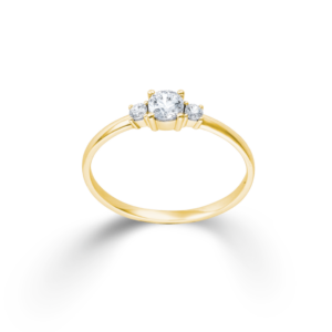 585 Gelbgold Ring Zirkonia