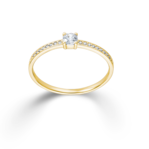 585 Gelbgold Ring Zirkonia